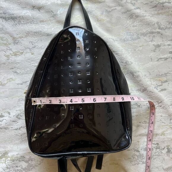 Arcadia Black Patent Mini Back Pack READ DESCRIPTION - Picture 8 of 14